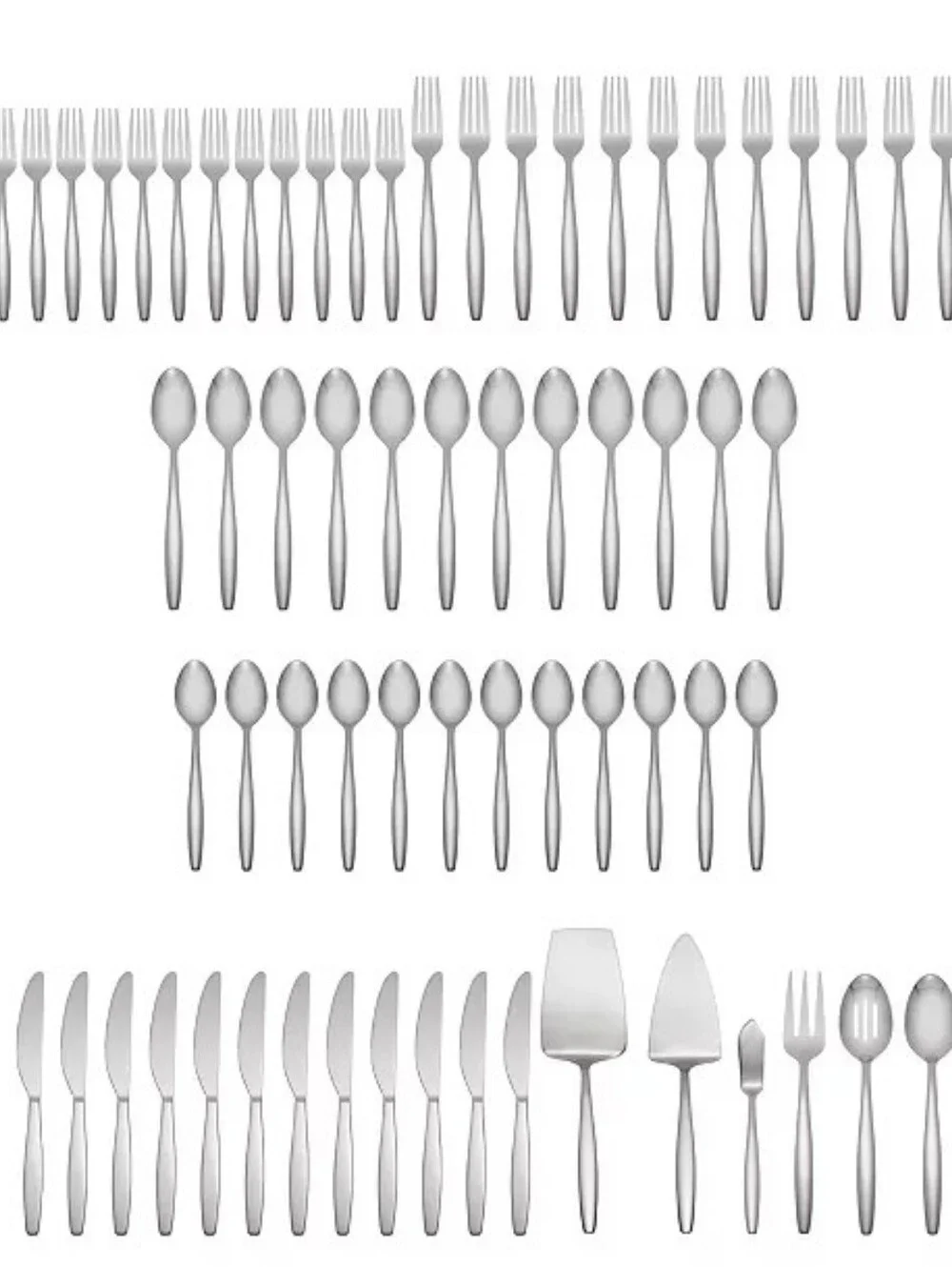 Cambridge Silversmiths Stainless Steel Holton Mirror 67-Pc. Flatware Set, Servic